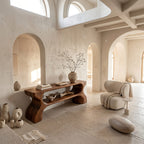 Architectural Curved Console Table