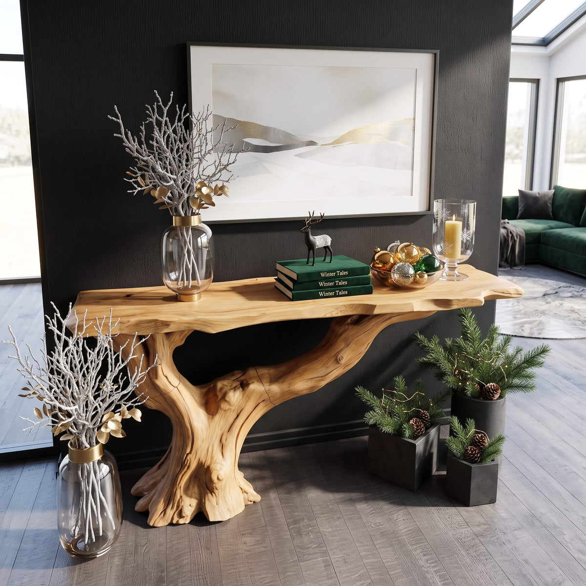 Console Table Solid Entryway Gift, solid wood, built to order