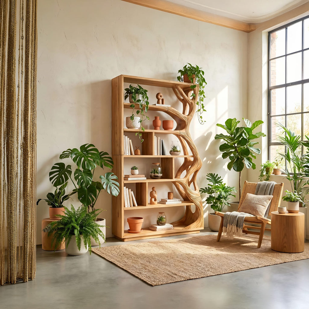 Geometric Contemporary Bookshelf
