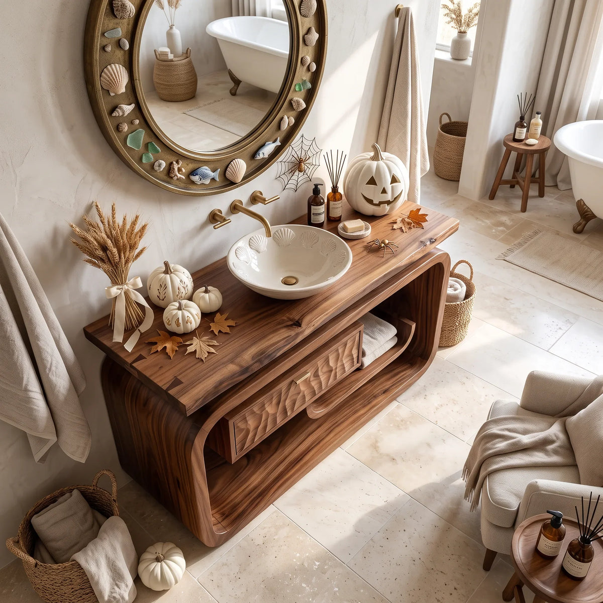 Farmhouse Bathroom Vanity Bathroom, solid wood, built to order