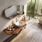 Farmhouse Bathroom Vanity for Renovation, solid wood, built to order