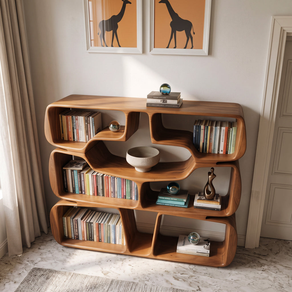 Sculptural Curves Bookshelf