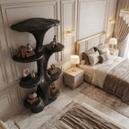 Sculptural Mushroom Floating Bookshelf