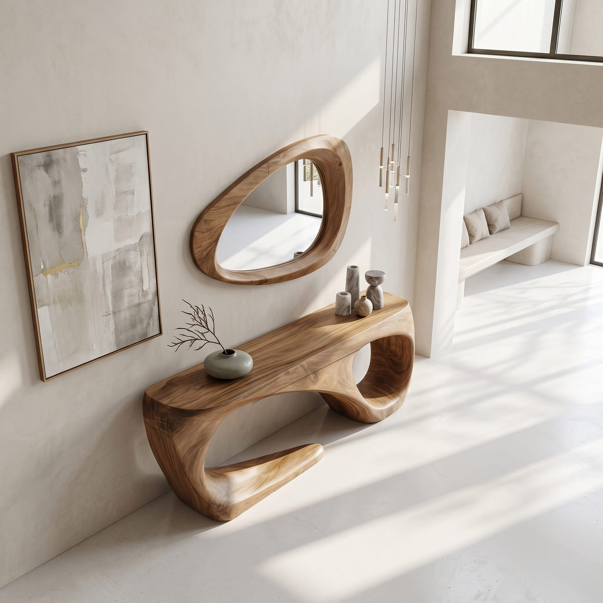 Flowing Live Edge Console Table