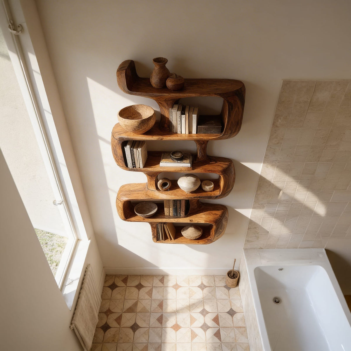 Mid Century Abstract Bookshelf