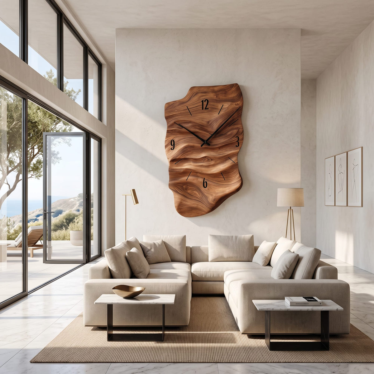 Modern Clock Abstract Wall Art