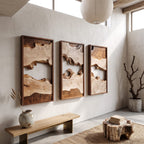 Abstract Geometric Panels Wall Art