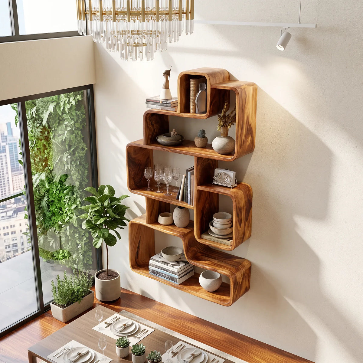 Farmhouse Wall Mounted Shelves, solid wood, built to order