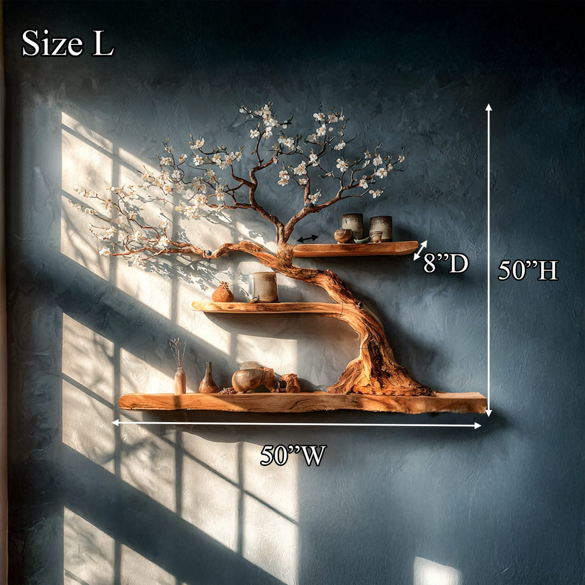 Floating Cozy Tree Bookshelf