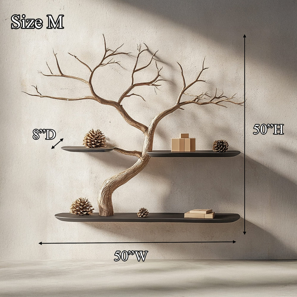 Organic Branch Floating Tree Bookshelf