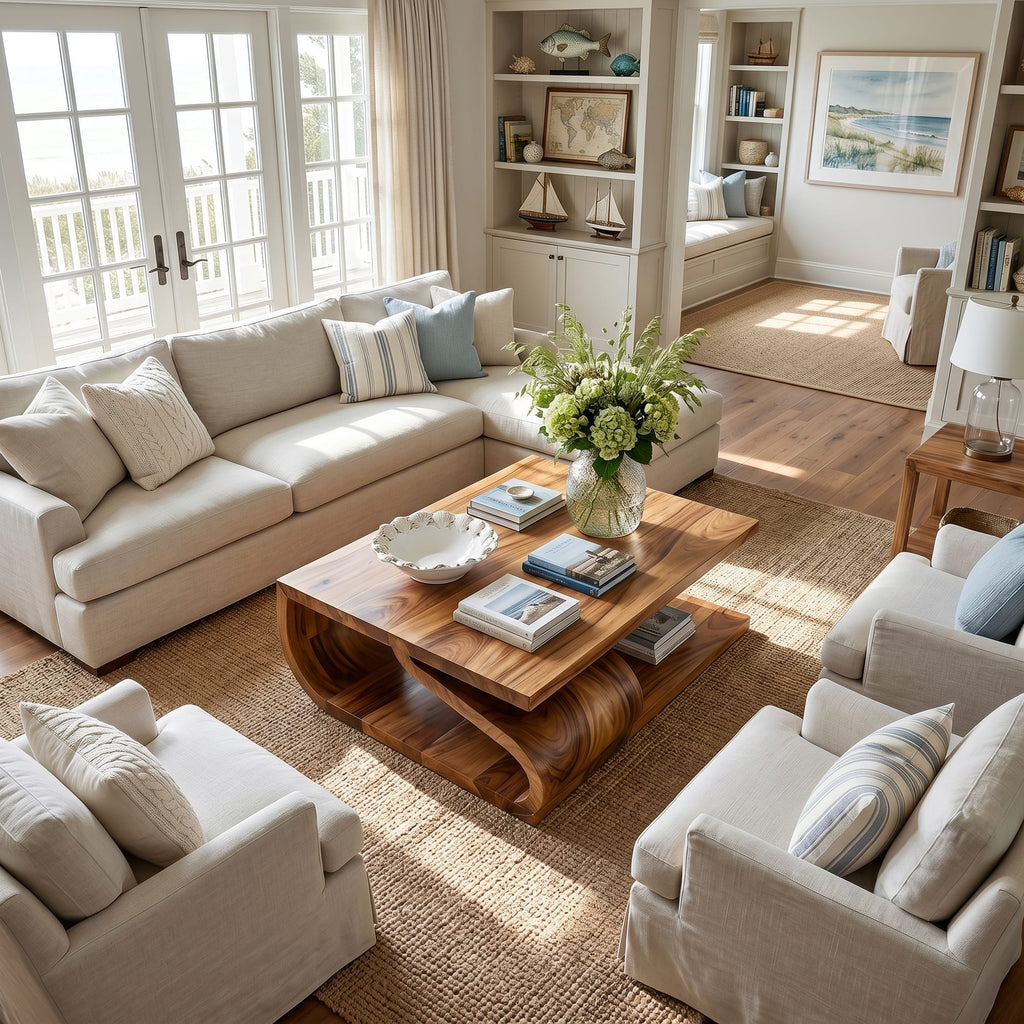 Curved Apartment Coffee Table