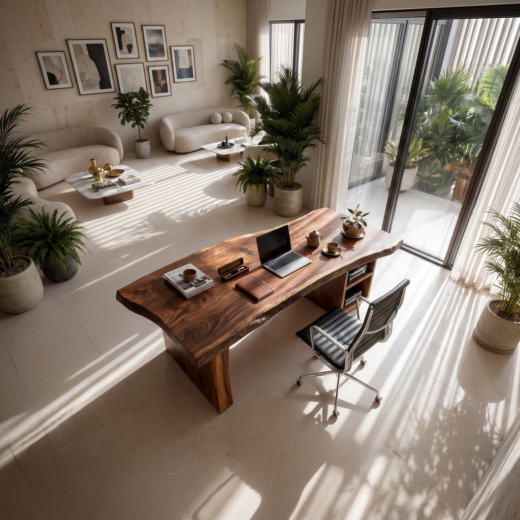 Executive Live Edge Desk