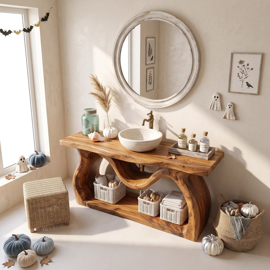 Modern Bathroom Vanity Cabinet Ensuite, solid wood, built to order