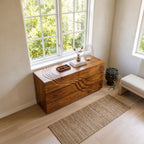 Organic Sculpted Dresser Table, solid wood, built to order, view 2