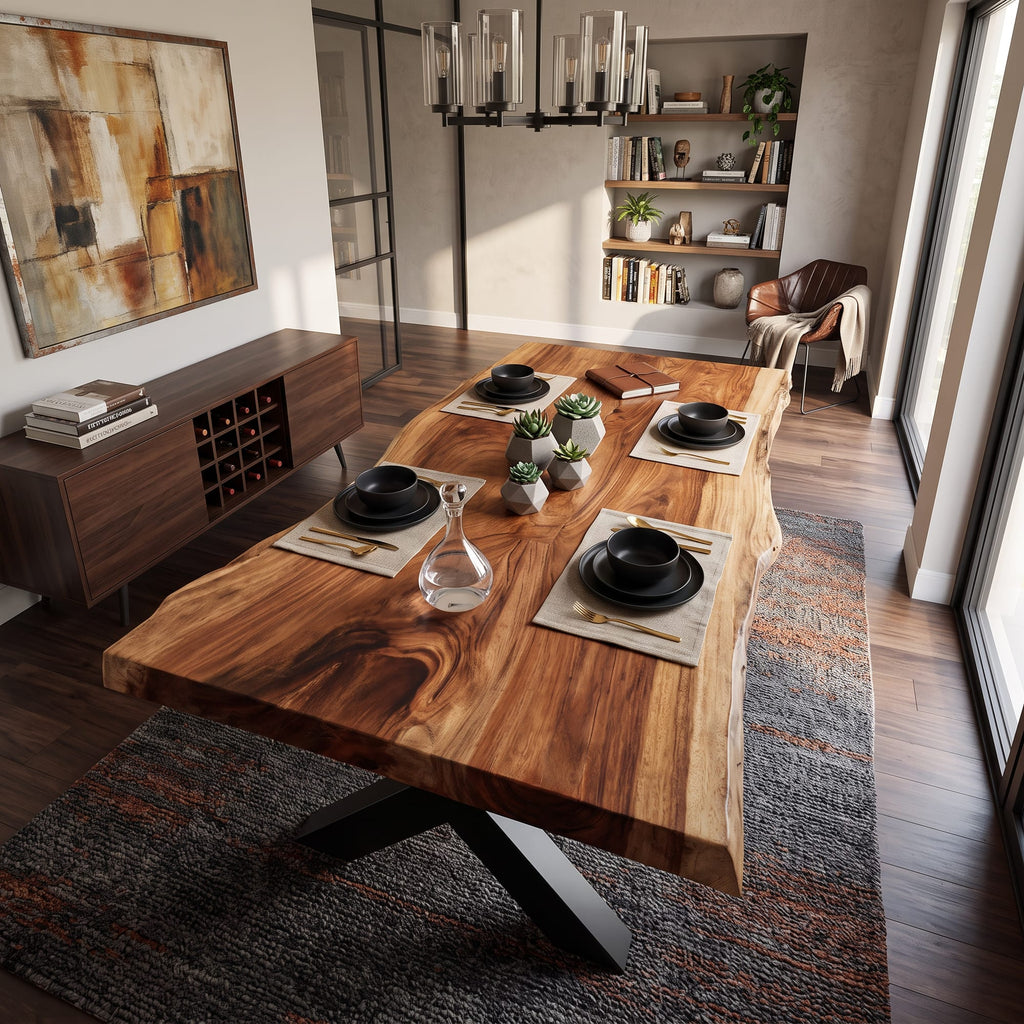 Live Edge Conference Dining Table