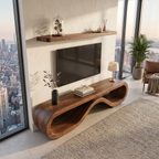 Organic Modern Media Cabinet, solid wood, built to order, view 2
