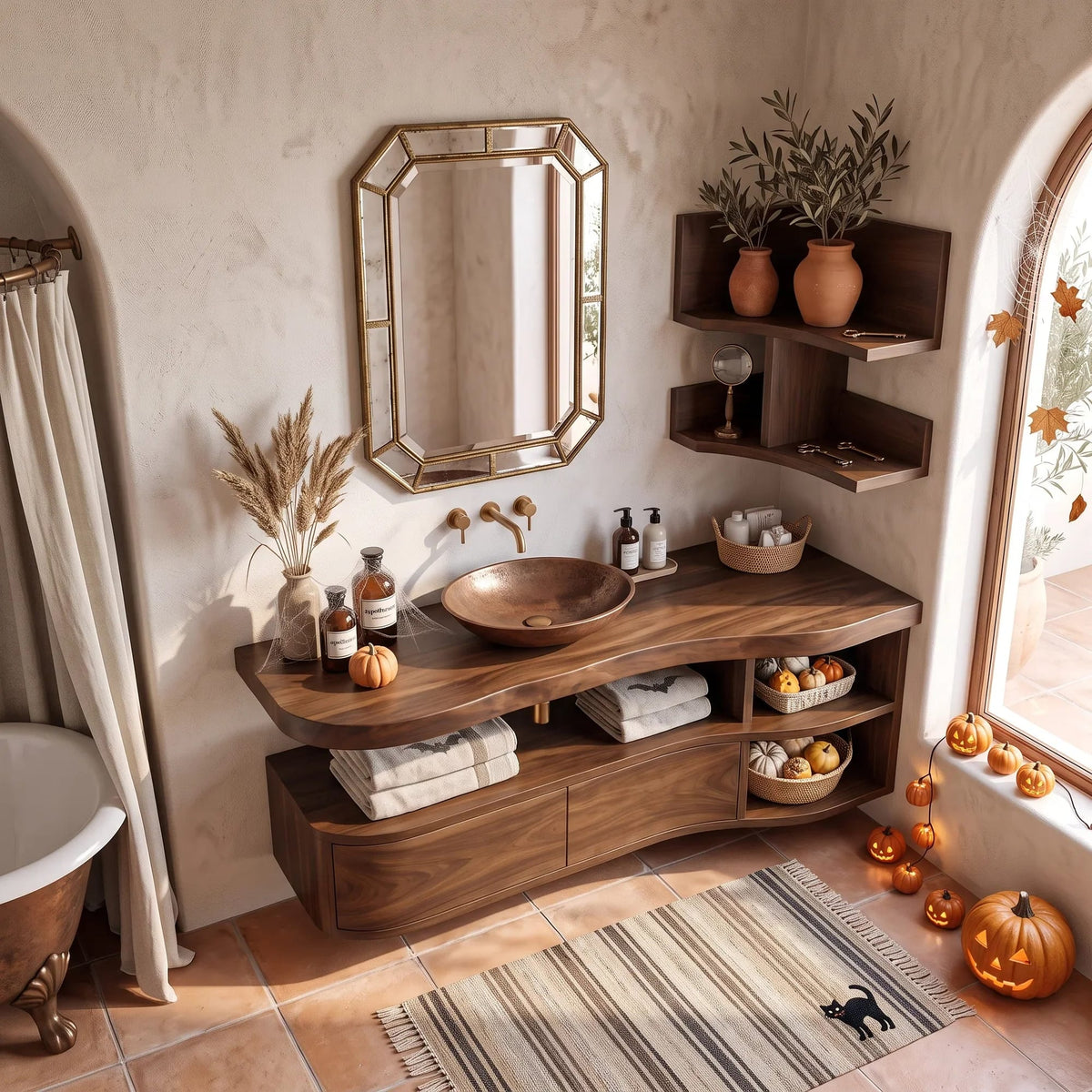Skull Floating Vanity