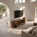 Sculptural Hand-carved TV Cabinet
