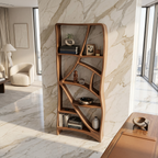 Minimalist Display Bookshelf, solid wood, built to order, view 2