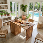 Solid Covered Dining Table