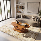 Minimalist Cross Base Table, solid wood, built to order