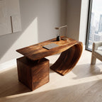 Modern Desk, solid wood, built to order