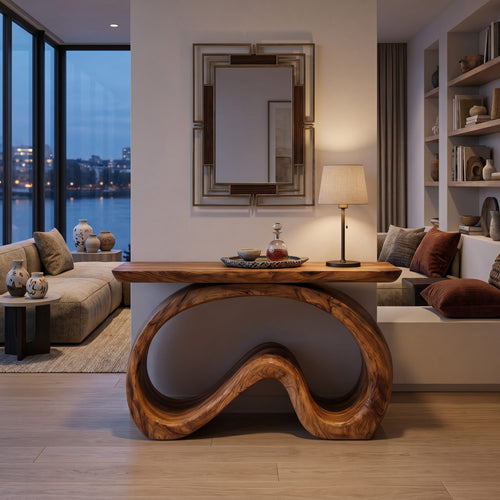 Artistic Flowing Console Table