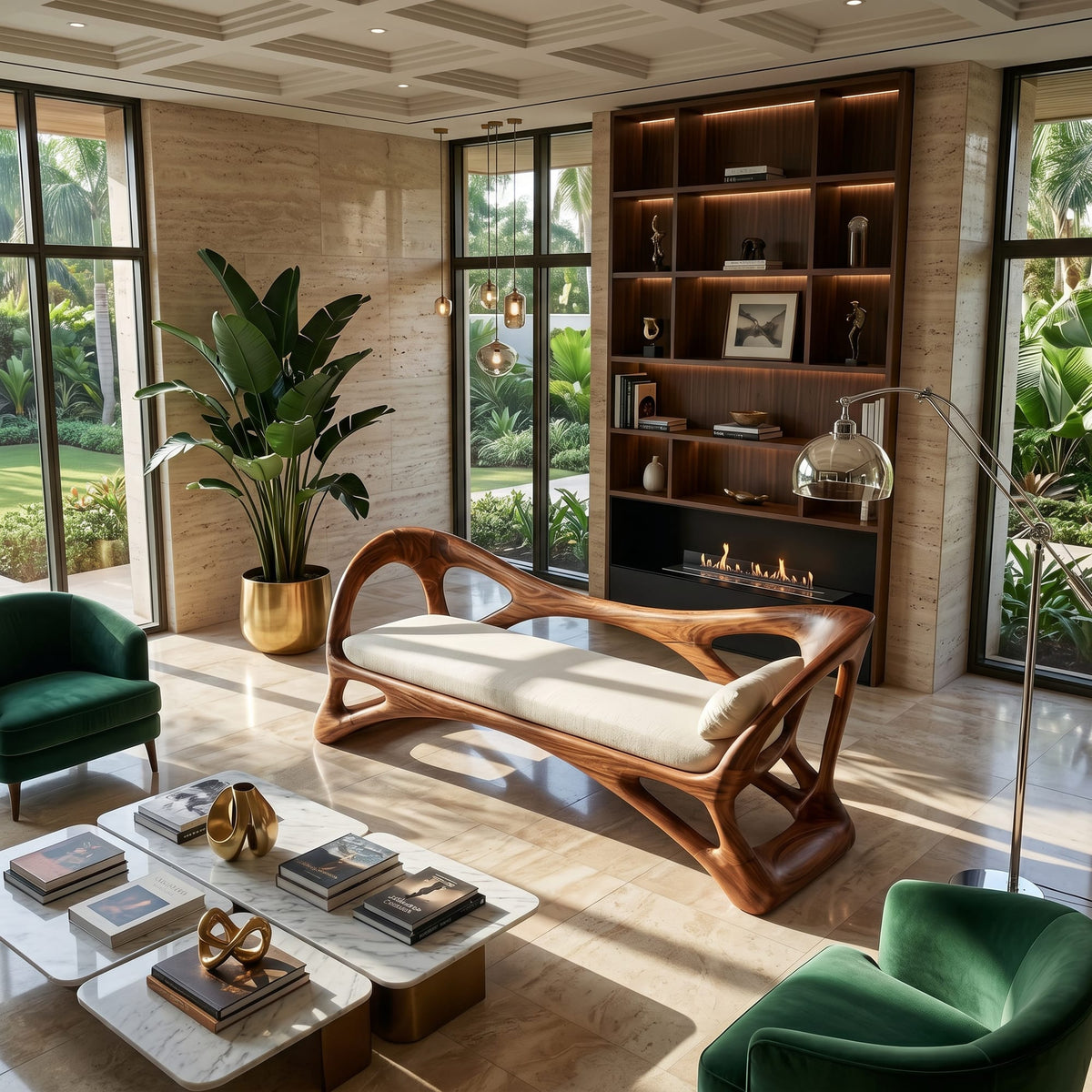 Handcrafted Bench Boutique Hotel, solid wood, built to order