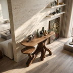 Japandi Minimal Solid Console Table