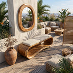 Wooden Accent Bench Villa, solid wood, built to order