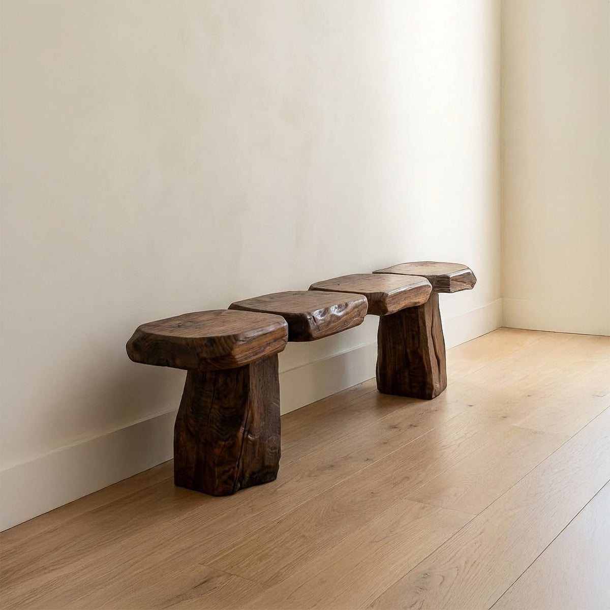 Mid Century Solid Bench