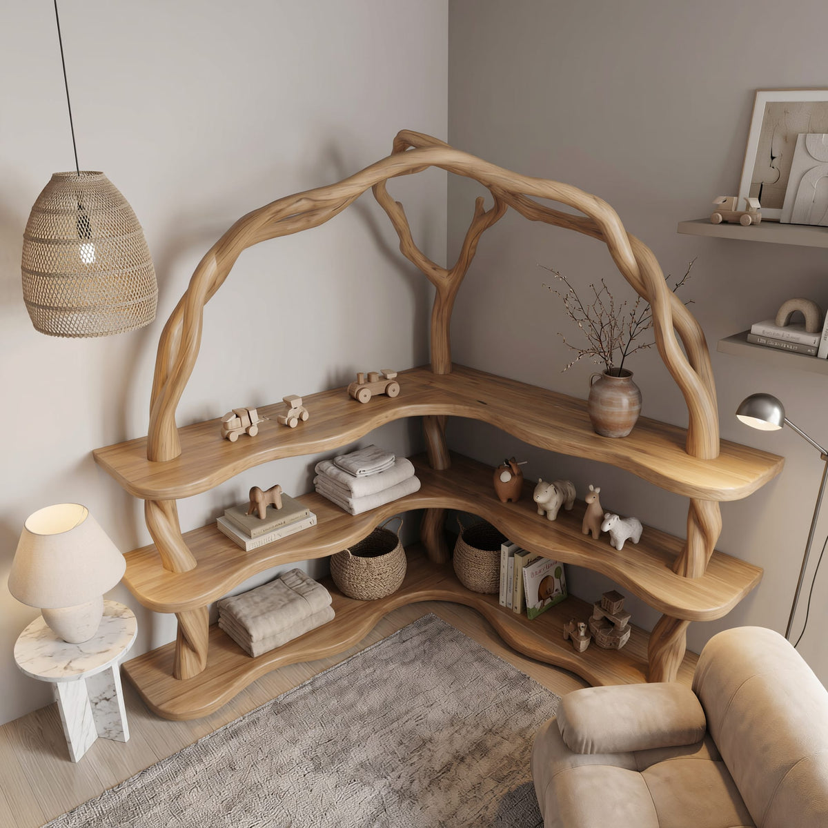 Organic Frame Bookshelf