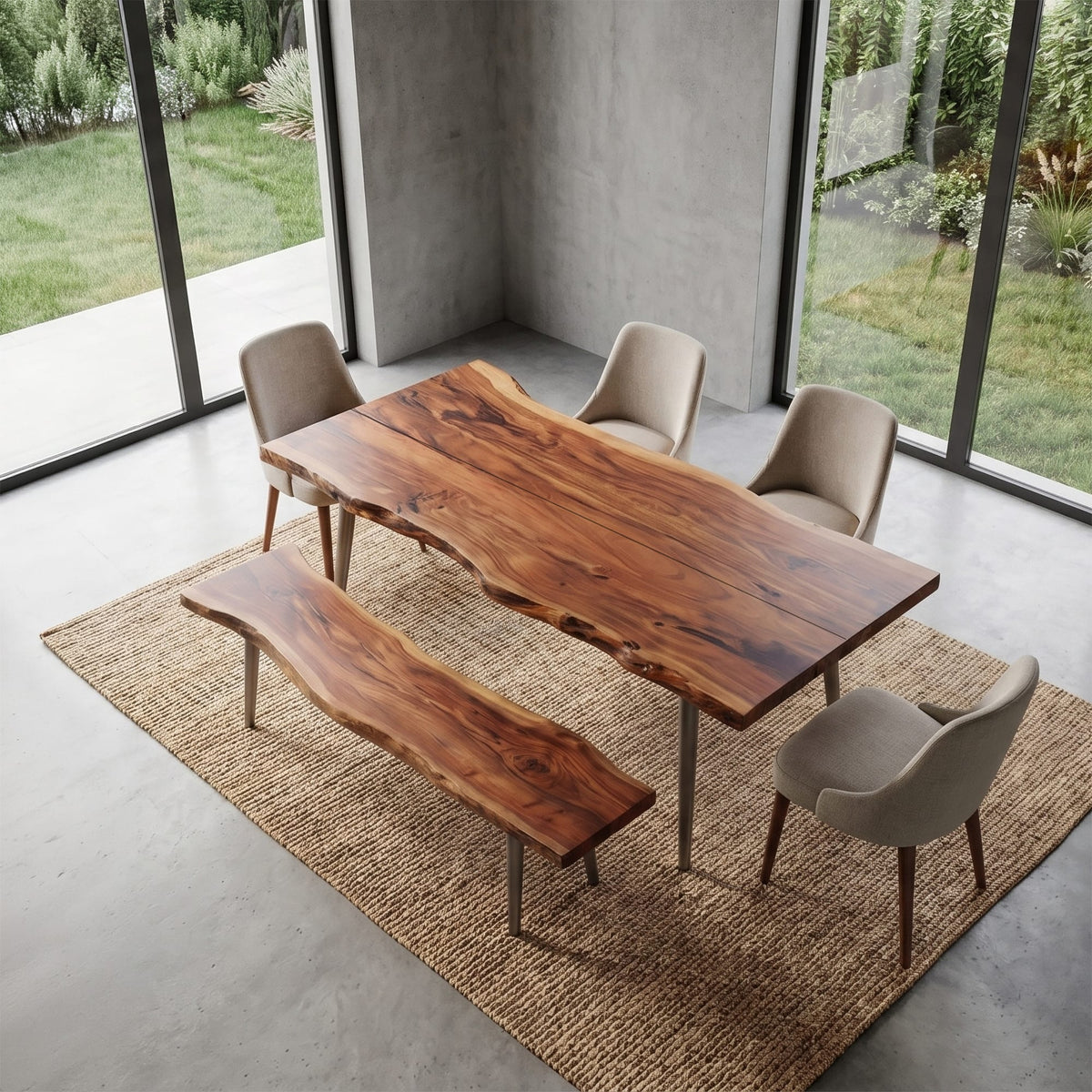 Trestle Solid Dining Table