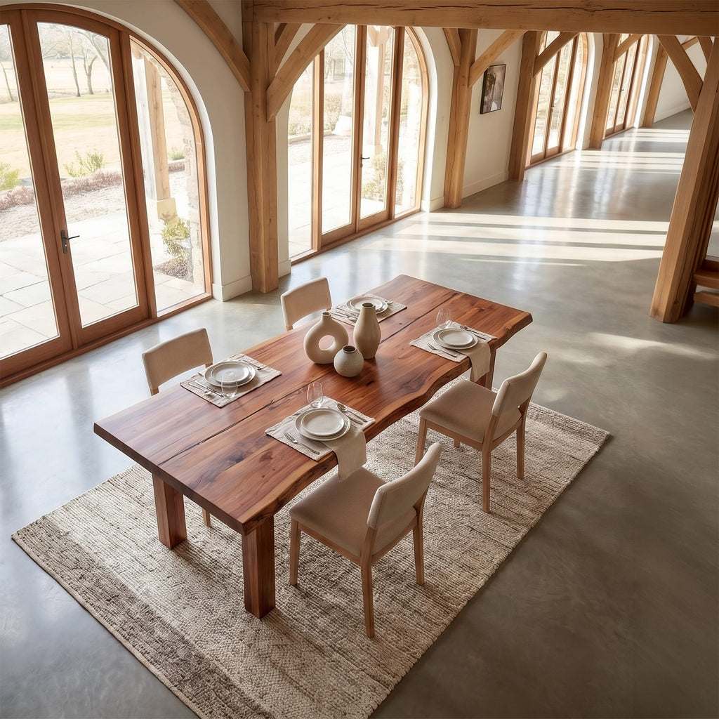 Double Mid Century Dining Table