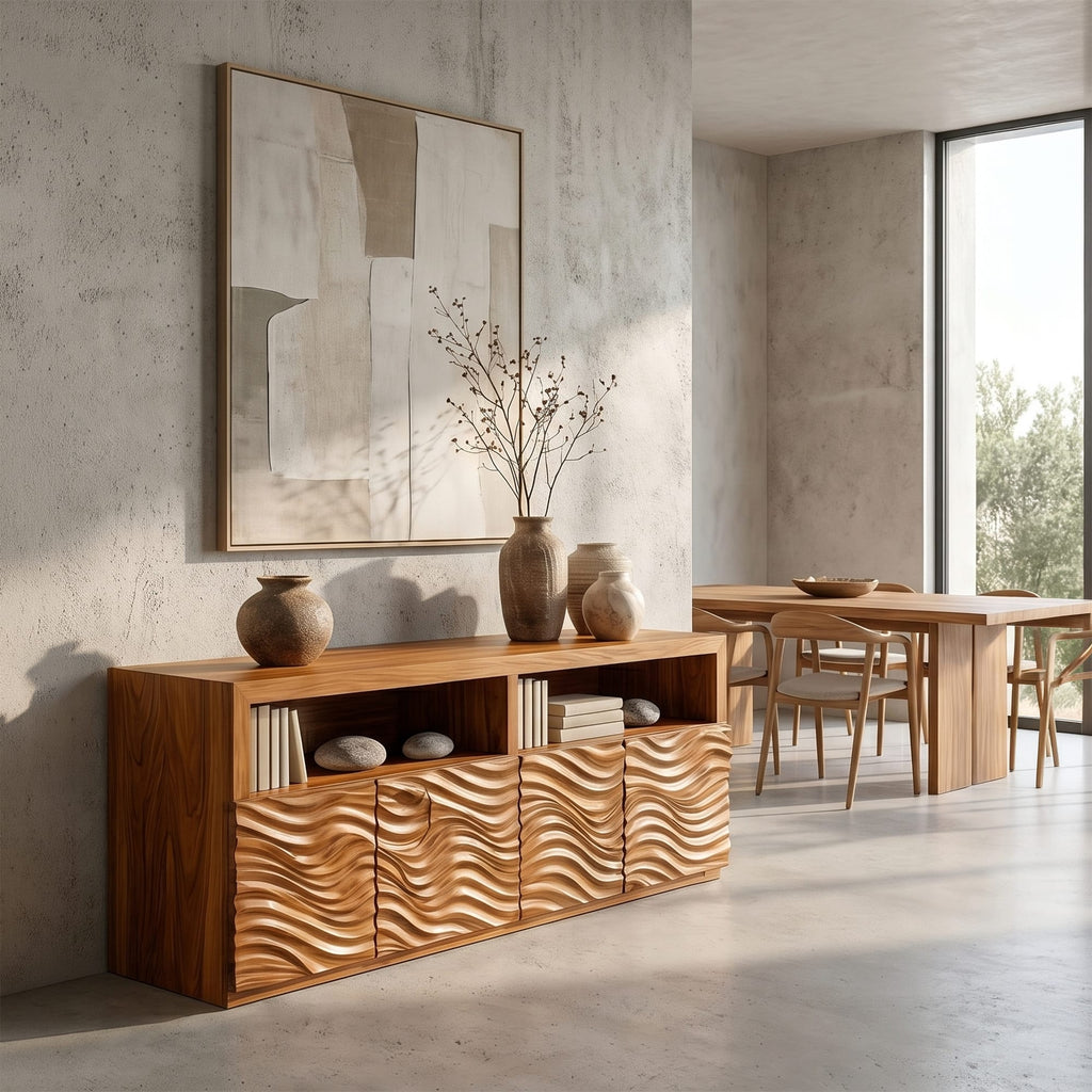 Geometric Contemporary Sideboard