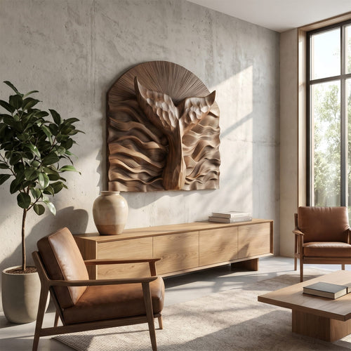 Abstract Relief Wall Art