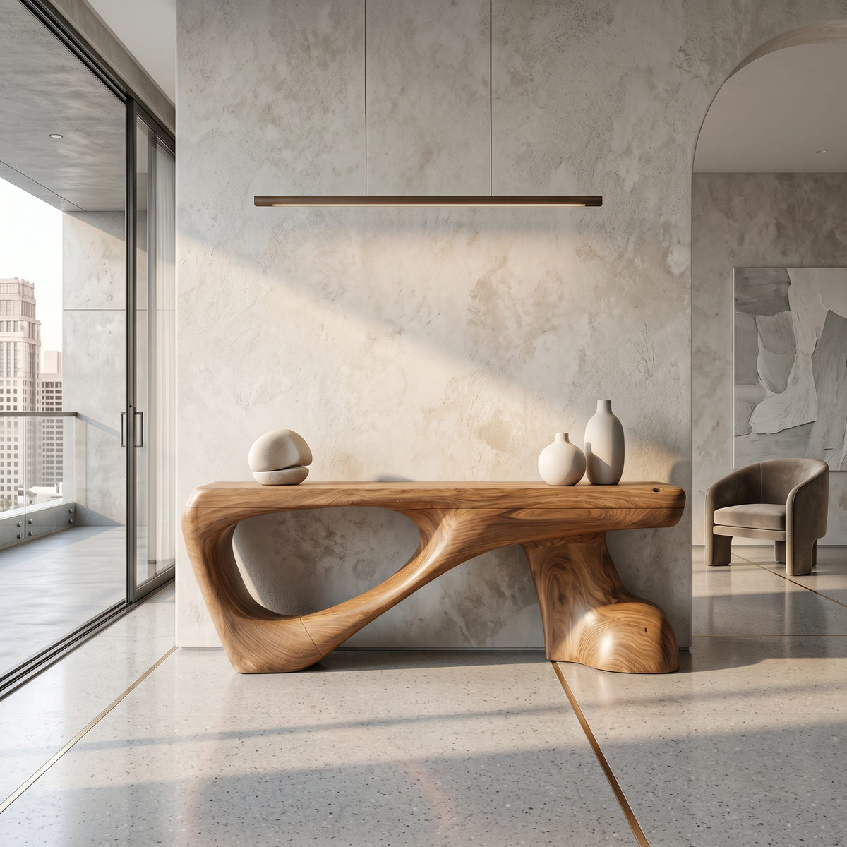 Organic Inspired Console Table
