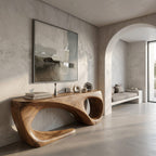 Flowing Live Edge Console Table