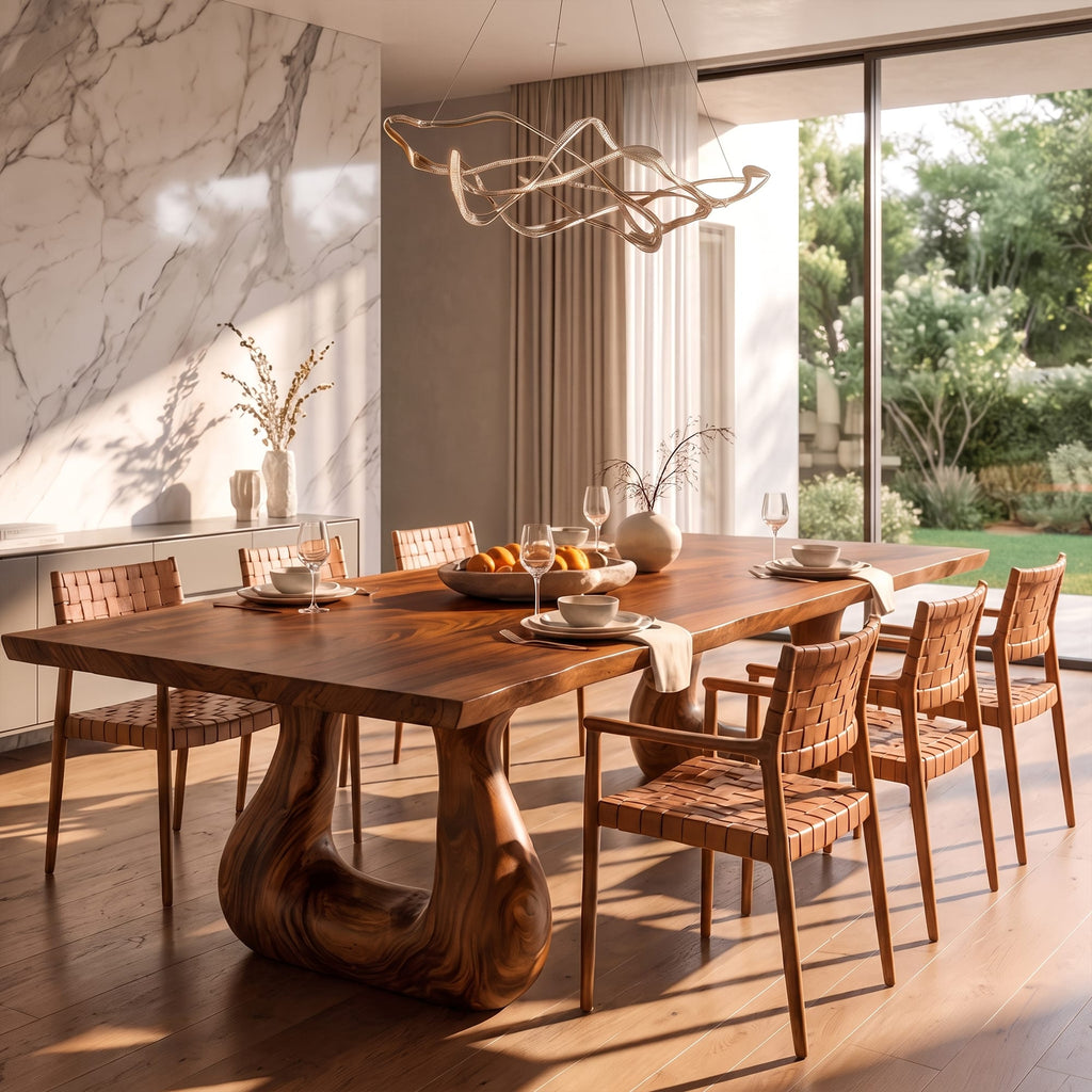 Live Edge Legs Dining Table