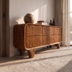 Contemporary Dresser with Smooth Curved Corners, solid wood, built to order, view 2
