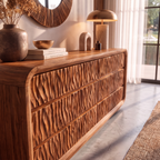 Modern Bedroom Dresser with Soft Curved Edges and Simple Multi Drawer Design, solid wood, built to order, view 2