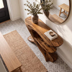 Organic Solid Foyer Console Table