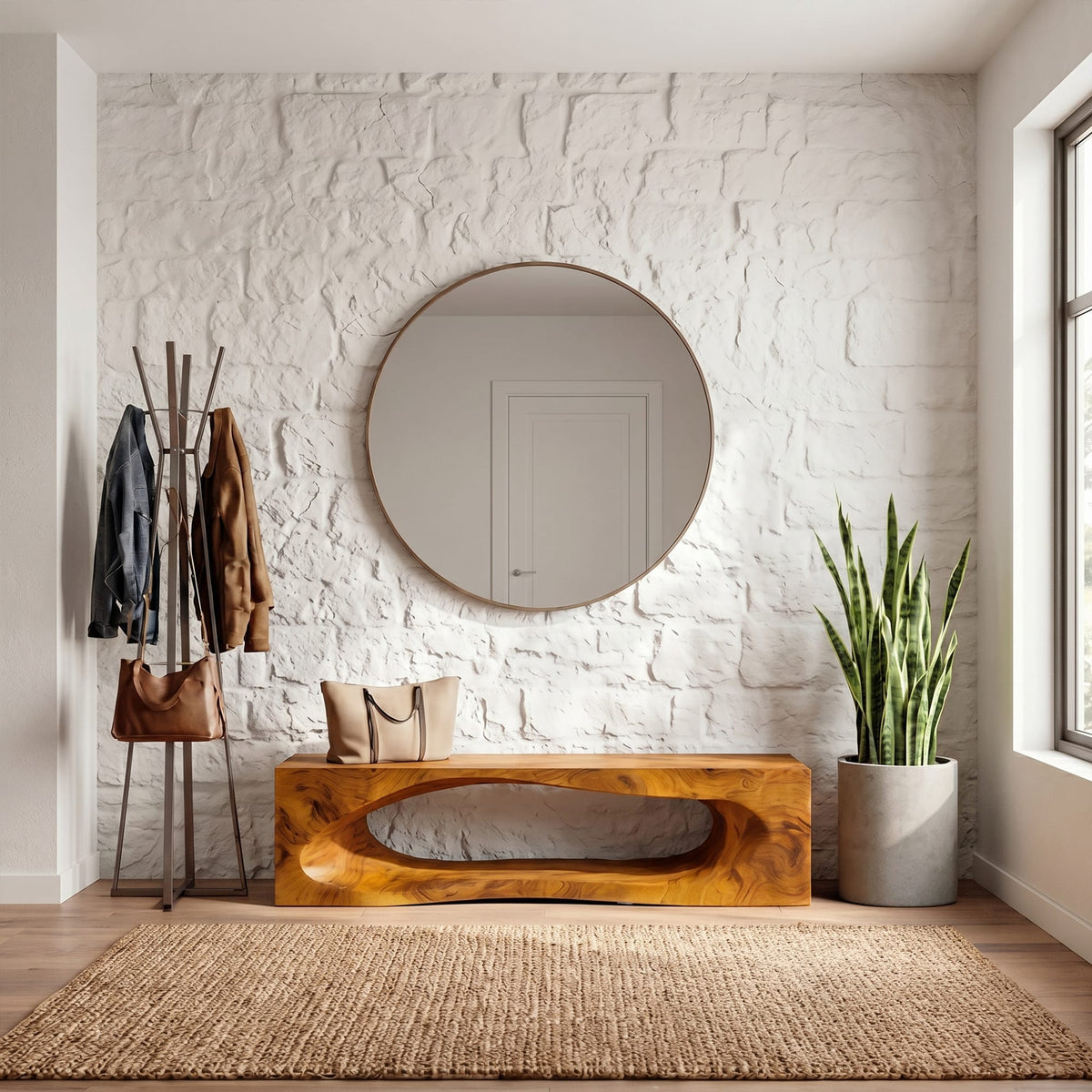 Built-in Storage Solid Wall Shelf