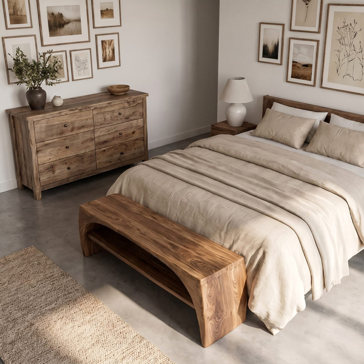 Live Edge Timber Wall Shelf