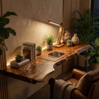 Live Edge Contemporary Floating Shelf