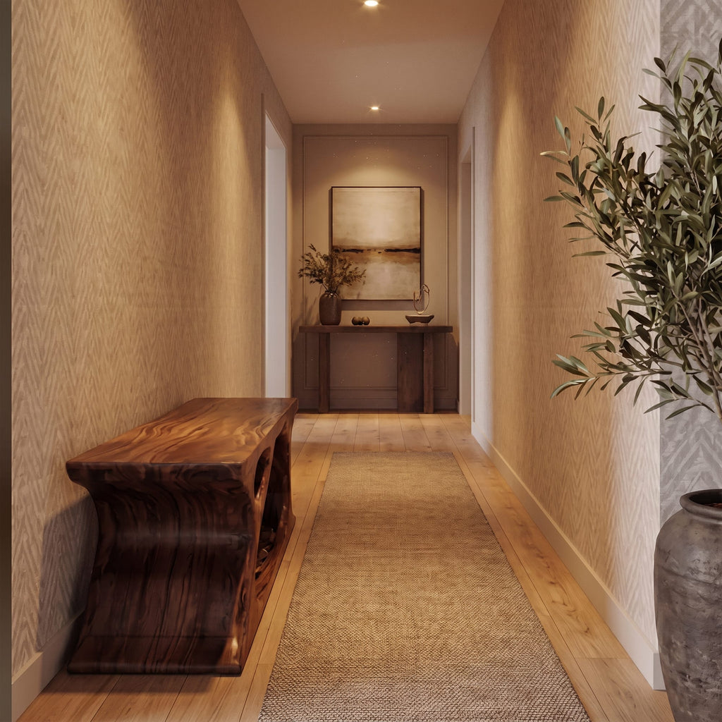 Sculptural Built-in Bench