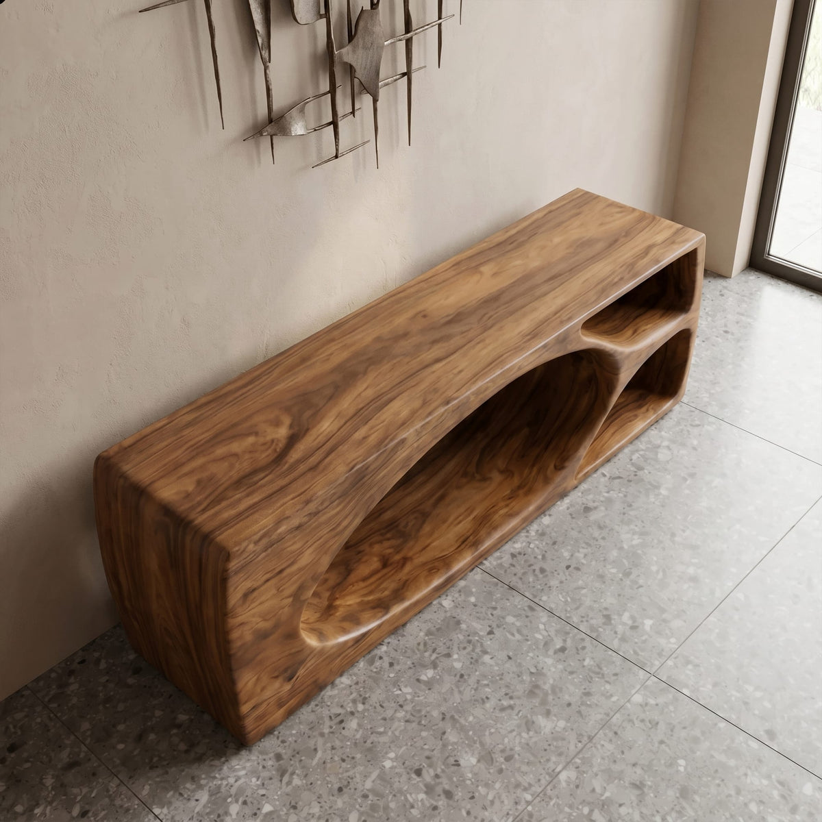 Built-in Storage Wall Shelf