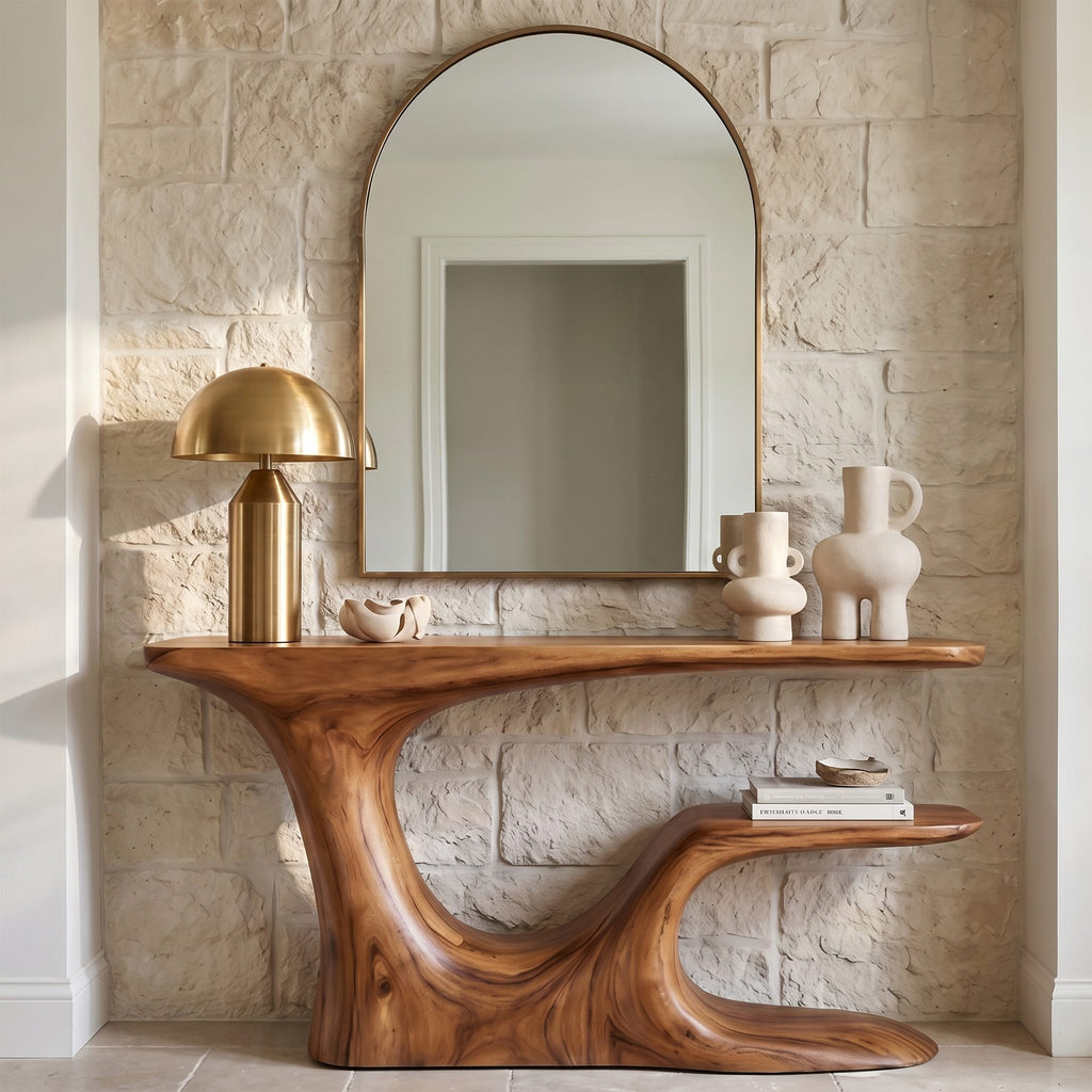 Live Edge Base Console Table