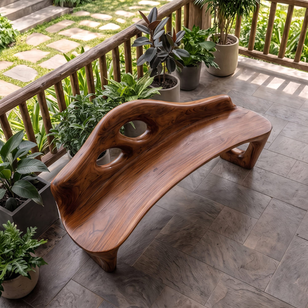 Sculptural Freeform Bench