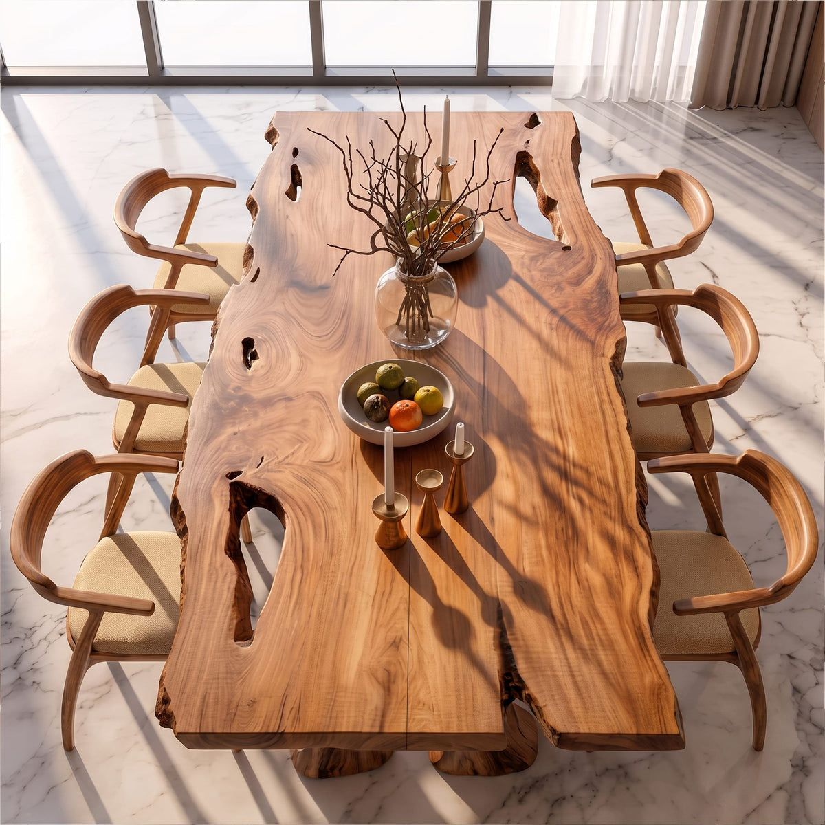 Irregular Edge Dining Table